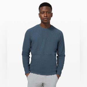 lululemon At Ease Crewneck Sweatshirt Iron Blue Men’s Medium